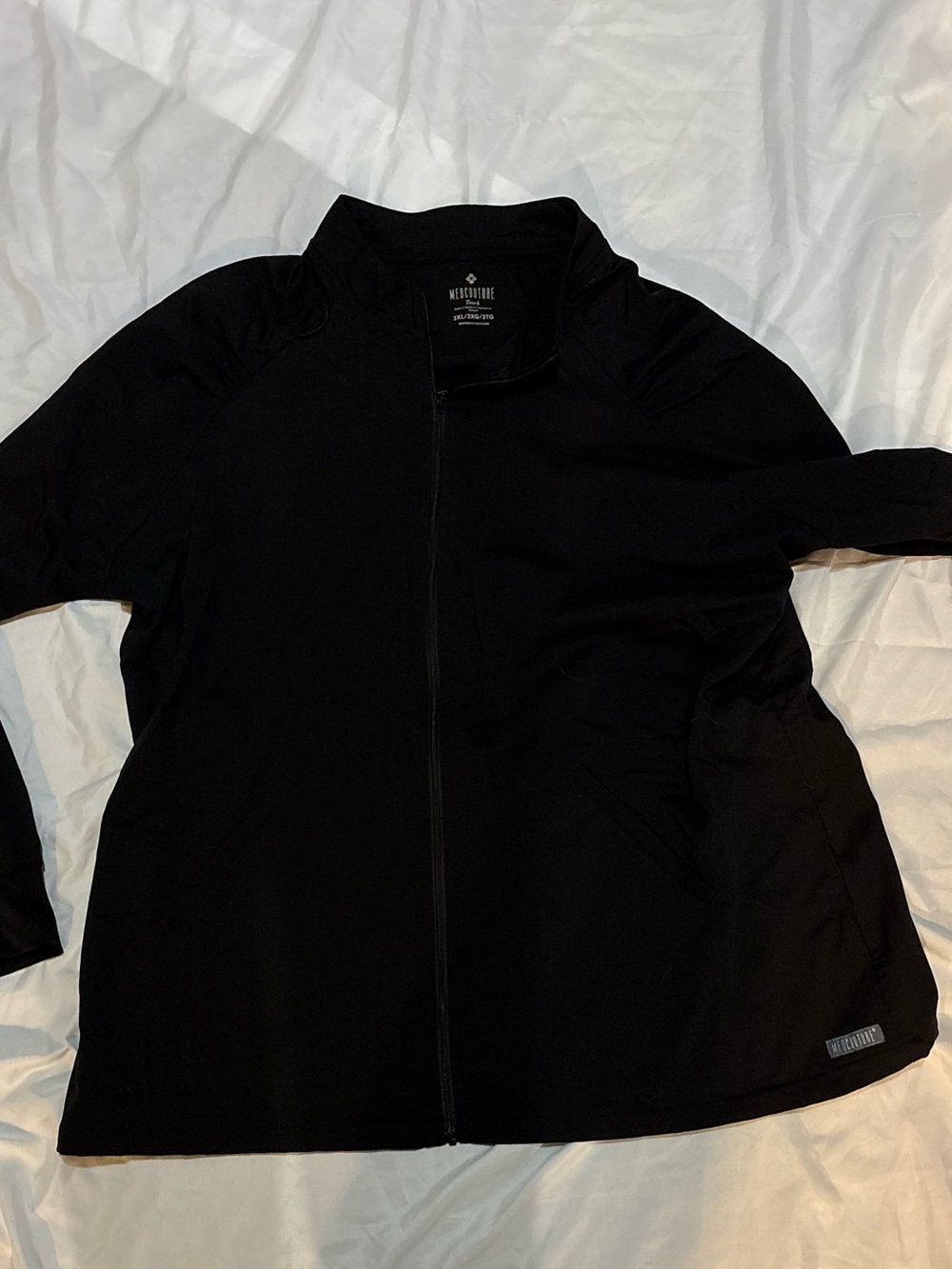 Med Couture Black Full-Zip Utility Jacket